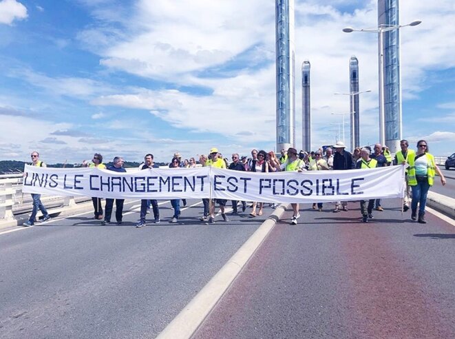 Bordeaux, le 13 juillet © Soutien aux gilets jaunes Bordeaux, le 13 juillet © Soutien aux gilets jaunes