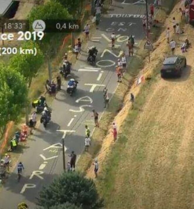 Le 25 juillet sur le Tour © Capture France2 Le 25 juillet sur le Tour © Capture France2