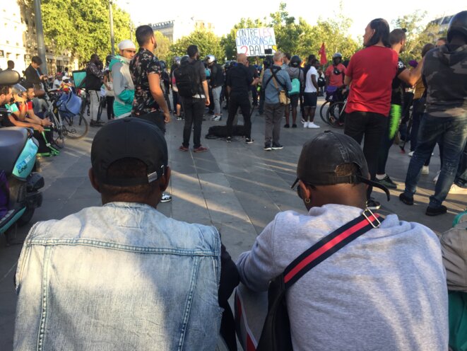 Lassana* et Moussa*, livreurs à vélo. © RS Lassana* et Moussa*, livreurs à vélo. © RS
