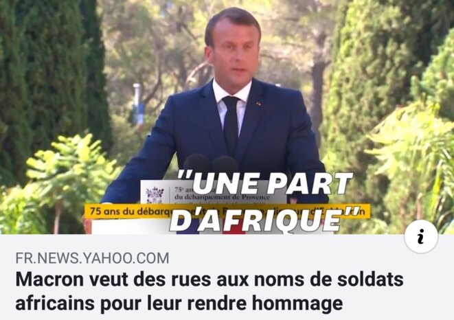 DÉBARQUEMENT DE PROVENCE -  Des noms de rues à l’abandon des tirailleurs naufragés...