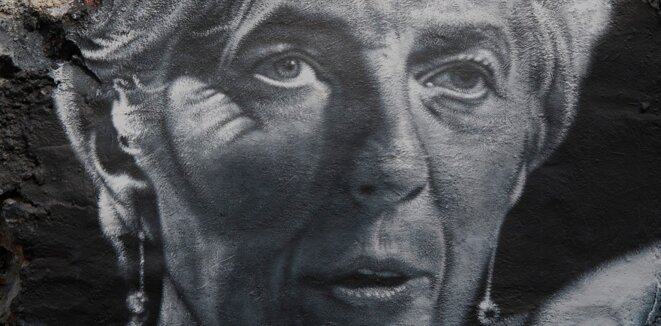 Christine Lagarde, painted portrait © thierry erhmann (cc) Christine Lagarde, painted portrait © thierry erhmann (cc)
