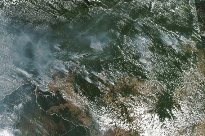 Forêt Amazonienne image satellitaire prise par la NASA le 13 août 2019 © ap/sipa Forêt Amazonienne image satellitaire prise par la NASA le 13 août 2019 © ap/sipa
