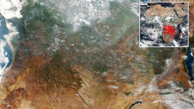 Afrique Subsaharienne © Satellite MODIS/NASA Afrique Subsaharienne © Satellite MODIS/NASA