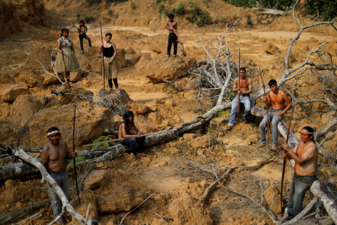 Des populations autochtones confrontées à la déforestation de l'Amazonie, à Humaitá dans l'État d'Amazonas le 20 août 2019 © Reuters / Ueslei Marcelino.