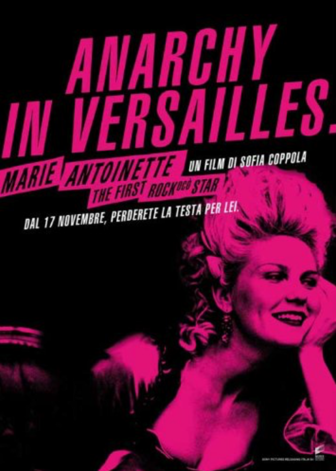 "Marie-Antoinette" de Sonia Coppola (2006). Affiche italienne. © Amazon.co.uk_Pop Culture Graphics "Marie-Antoinette" de Sonia Coppola (2006). Affiche italienne. © Amazon.co.uk_Pop Culture Graphics