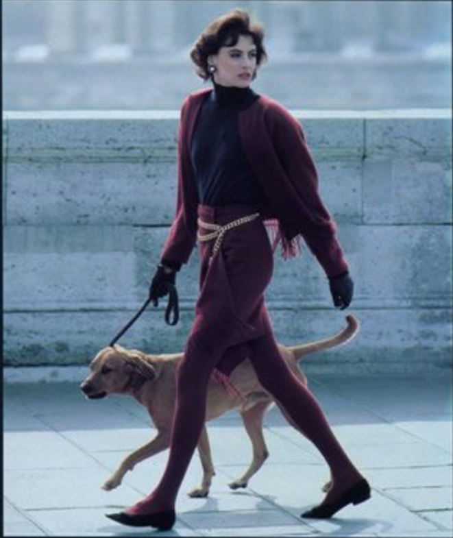 Le top model Inès de la Fressange © Chanel Le top model Inès de la Fressange © Chanel