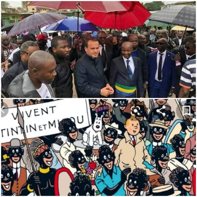 Brice Fargeon et "ses" Gabonais Brice Fargeon et "ses" Gabonais