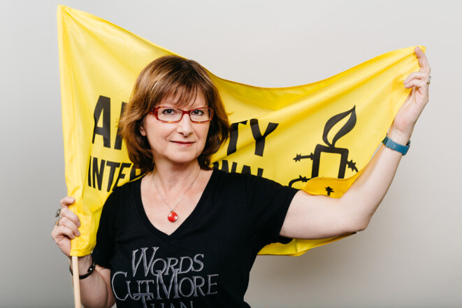 Cécile Coudriou, présidente d'Amnesty International France © Pierre Morel & Cyril Marcilhacy Cécile Coudriou, présidente d'Amnesty International France © Pierre Morel & Cyril Marcilhacy