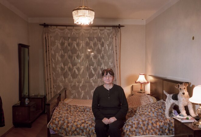 Olessia Venediktova, Galina with her dog, Tbilisi, Georgia, 2015, from the series Forget Them © Olessia Venediktova Olessia Venediktova, Galina with her dog, Tbilisi, Georgia, 2015, from the series Forget Them © Olessia Venediktova