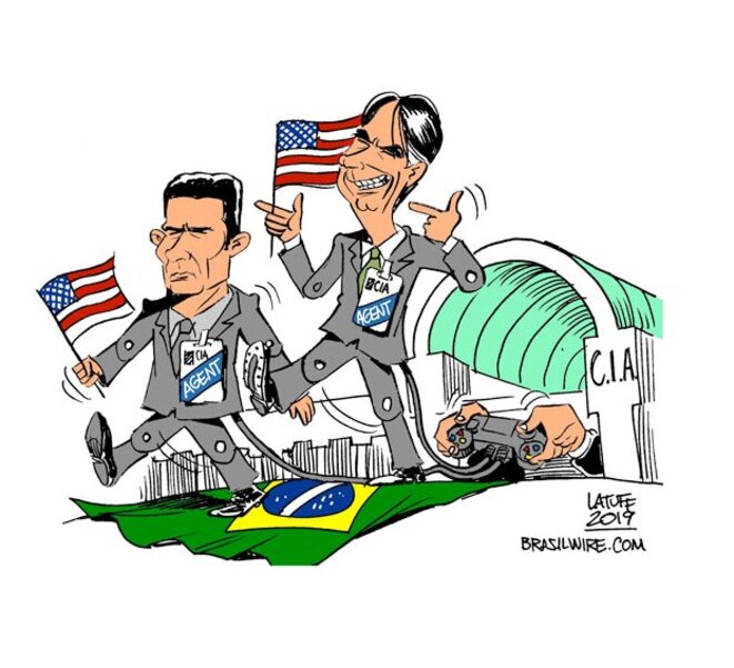 Bolsonaro, Moro et la CIA © Latuff Bolsonaro, Moro et la CIA © Latuff