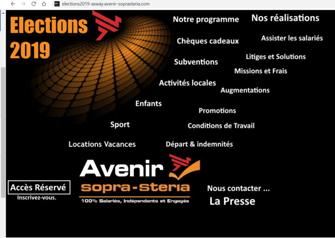 AXWAY elections 2019 du CSE © AVENIR, la liste Indépendante et En gagée AXWAY elections 2019 du CSE © AVENIR, la liste Indépendante et En gagée