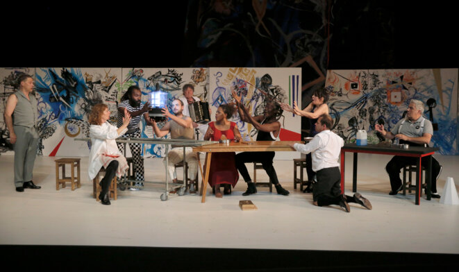 Scène de "L'animal imaginaire" © Pascal Victor Scène de "L'animal imaginaire" © Pascal Victor