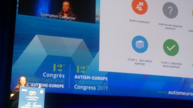 Catherine Crompton au congrès d'Autisme Europe - 14/09/2019 Catherine Crompton au congrès d'Autisme Europe - 14/09/2019