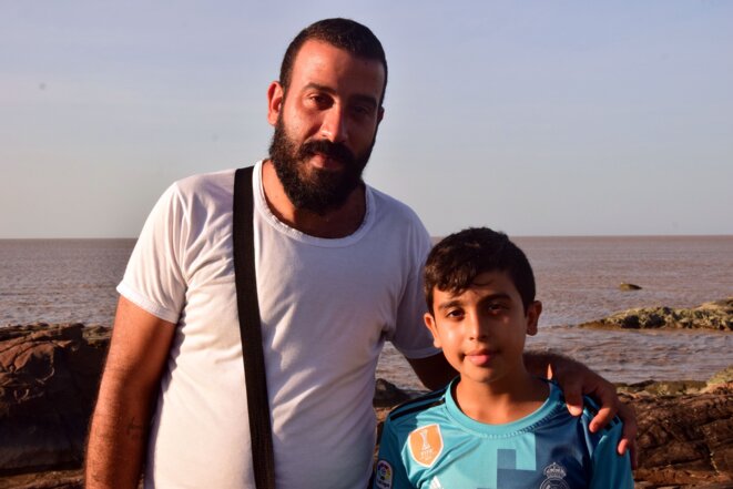Said et son fils Mohammad. © Marion Briswalter Said et son fils Mohammad. © Marion Briswalter