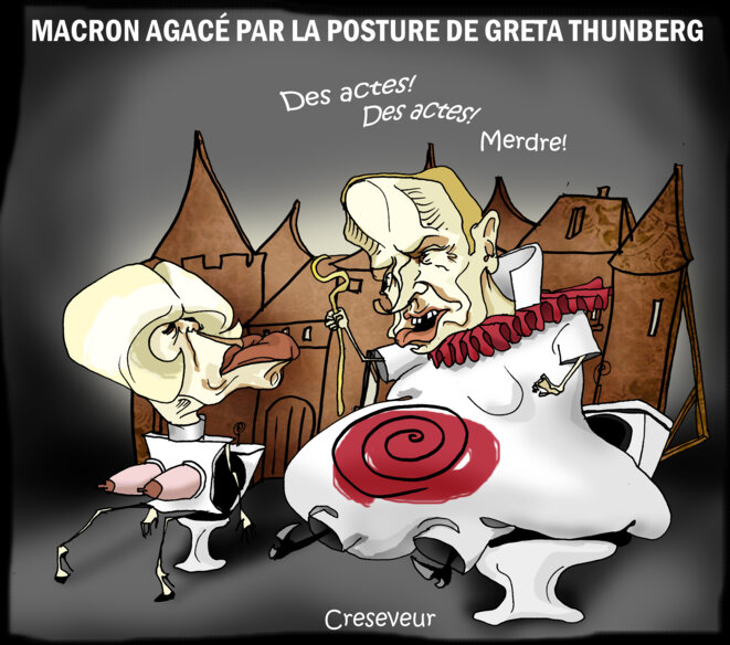 Macron dénonce les positions radicales de Thunberg et renvoie les jeunes en Pologne