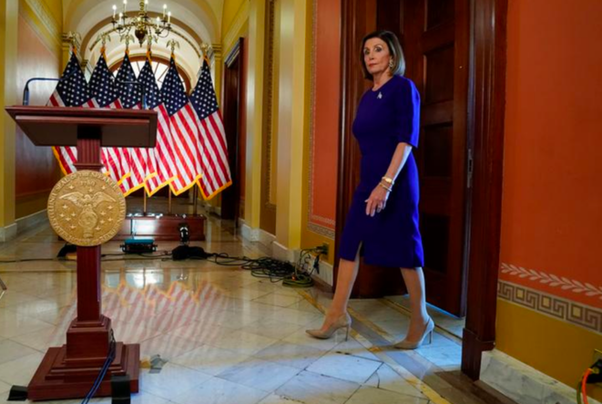 Nancy Pelosi à la Chambre des représentants, le 24 septembre 2019. © Reuters Nancy Pelosi à la Chambre des représentants, le 24 septembre 2019. © Reuters