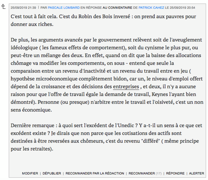 https://www.mediapart.fr/journal/economie/250919/reforme-du-chomage-l-unedic-chiffre-les-degats-les-syndicats-attaquent/commentaires https://www.mediapart.fr/journal/economie/250919/reforme-du-chomage-l-unedic-chiffre-les-degats-les-syndicats-attaquent/commentaires