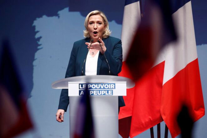 Marine Le Pen le 13 janvier 2019, à Paris. © Reuters
