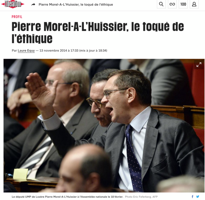 Portrait dans Libération. © DR Portrait dans Libération. © DR