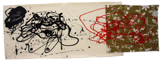 Luc Rigal, « Floramabilités II », acrylique sur deux toiles assemblées, 42 x 130 cm, 2019 Luc Rigal, « Floramabilités II », acrylique sur deux toiles assemblées, 42 x 130 cm, 2019