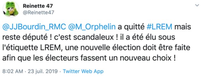 Les militants LREM! remontés contre Matthieu Orphelin Les militants LREM! remontés contre Matthieu Orphelin