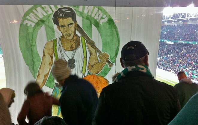Dans le kop sud de Geoffroy Guichard © Patrice Morel, 6 octobre 2019 Dans le kop sud de Geoffroy Guichard © Patrice Morel, 6 octobre 2019