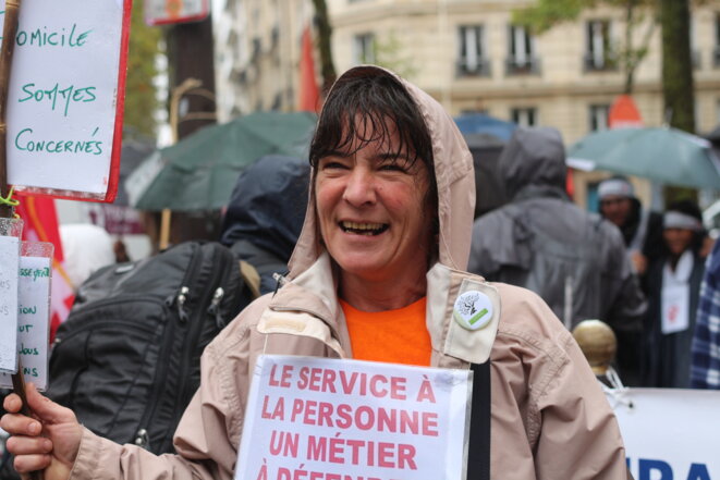 Nathalie Vinot, aide à domicile en Seine-et-Marne. © MG