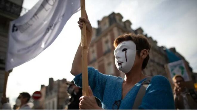 Rouen, le 12 octobre © Lou Benoist - AFP Rouen, le 12 octobre © Lou Benoist - AFP