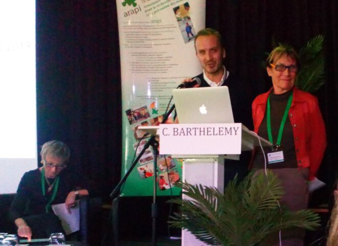 Catherine Barthélémy à l'Université d'Automne de l'ARAPI avec Paul Olivier Catherine Barthélémy à l'Université d'Automne de l'ARAPI avec Paul Olivier