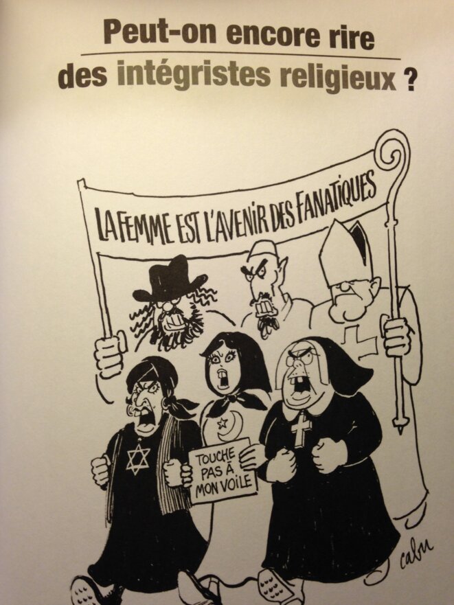 Dessin de Cabu mort assassiné le 7 janvier 2015 à Paris lors de l'attentat djihadiste contre la rédaction de Charlie Hebdo Dessin de Cabu mort assassiné le 7 janvier 2015 à Paris lors de l'attentat djihadiste contre la rédaction de Charlie Hebdo