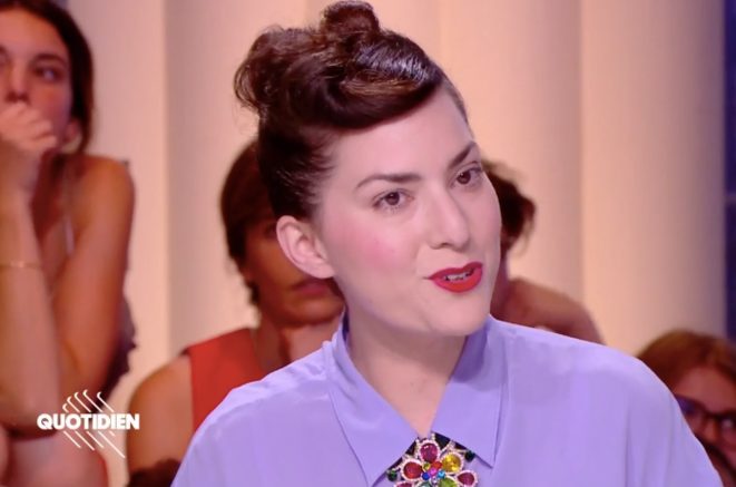 Rebecca Zlotowski sur le plateau de l'émission « Quotidien », le 27 juin 2019. Rebecca Zlotowski sur le plateau de l'émission « Quotidien », le 27 juin 2019.