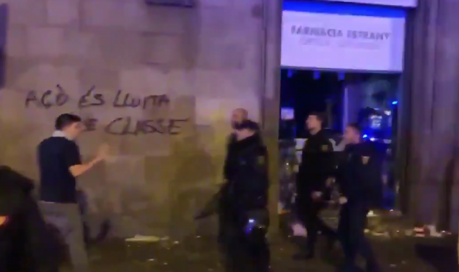 En las calles de Barcelona, el 19 de octubre de 2019. © DR