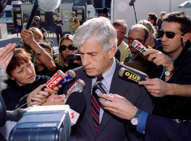 Robert Paxton, témoin au procès de Maurice Papon à Bordeaux, en 1997. © Reuters