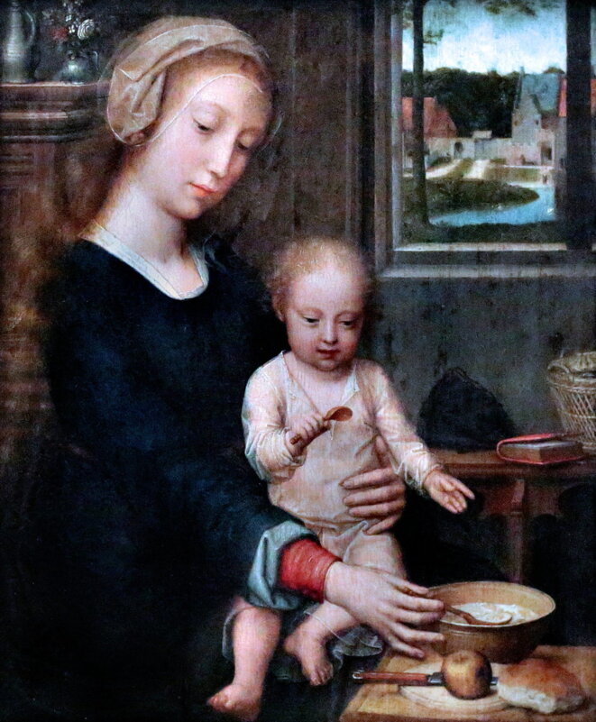 La Vierge à la soupe au lait, de Gérard David La Vierge à la soupe au lait, de Gérard David