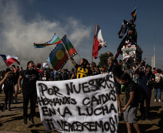 Début de la mobilisation sur la place d'Italie, le 30 octobre 2019. © JMA Début de la mobilisation sur la place d'Italie, le 30 octobre 2019. © JMA