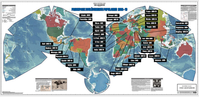 UN MONDE EN REVOLUTION. Principaux soulèvements populaires dans le monde. UN MONDE EN REVOLUTION. Principaux soulèvements populaires dans le monde.