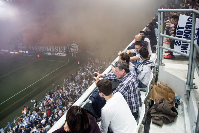 Le stade René Gallice, à Bordeaux, lors d'un match face au Paris Saint Germain en 2018. © Laurent Perpigna Iban / Hans Lucas Le stade René Gallice, à Bordeaux, lors d'un match face au Paris Saint Germain en 2018. © Laurent Perpigna Iban / Hans Lucas