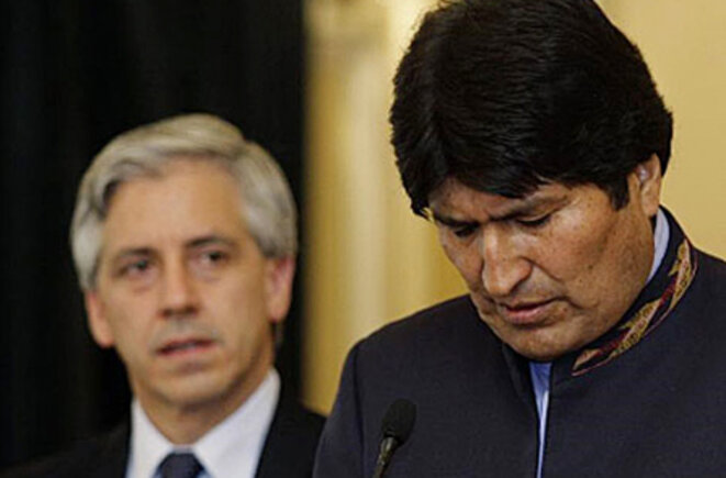 Evo Morales et Alvaro Garcia Linera Evo Morales et Alvaro Garcia Linera