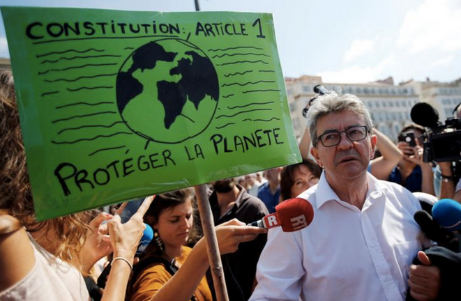 Jean-Luc Mélenchon, à une marche climat, à Marseille, en septembre 2018. © Reuters Jean-Luc Mélenchon, à une marche climat, à Marseille, en septembre 2018. © Reuters
