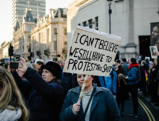 Women's March 2017 London © R4vi, via Flickr Women's March 2017 London © R4vi, via Flickr
