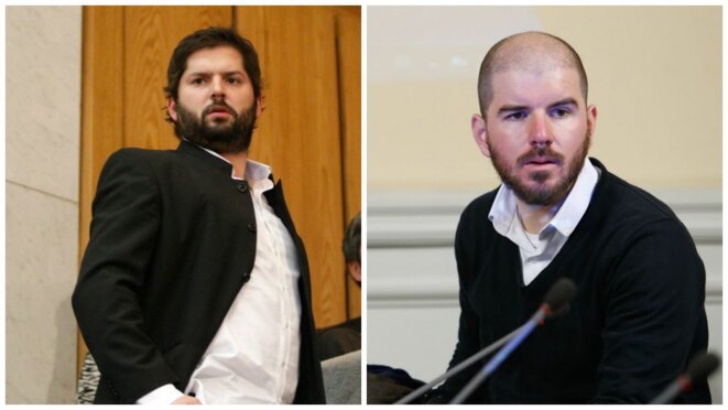 "Giorgio Jackson de Revolución Democrática; el parlamentario de Convergencia Social, Gabriel Boric entre otros ejemplos, le mostraron a todo Chile cómo se entra al juego de la cuestionada "cocina parlamentaria", para mantener intacto el régimen pinochetista". © Agencia Uno "Giorgio Jackson de Revolución Democrática; el parlamentario de Convergencia Social, Gabriel Boric entre otros ejemplos, le mostraron a todo Chile cómo se entra al juego de la cuestionada "cocina parlamentaria", para mantener intacto el régimen pinochetista". © Agencia Uno
