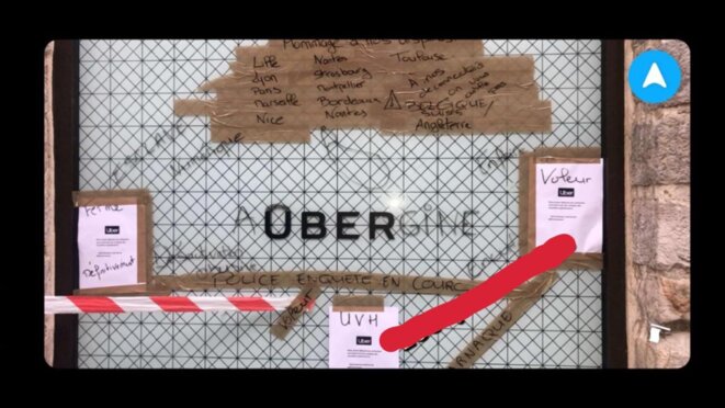 Façade du bureau UBER Lille, jeudi 14 novembre 2019 Façade du bureau UBER Lille, jeudi 14 novembre 2019