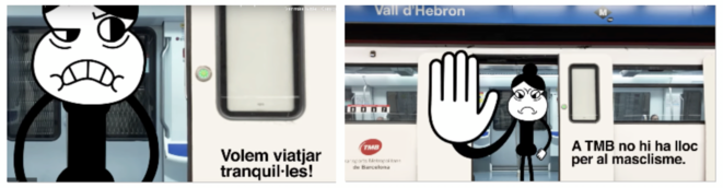 Images de la campagne de Transport Metropolità de Barcelona diffusée en 2019. © TMB Transports metropolitans de Barcelona Images de la campagne de Transport Metropolità de Barcelona diffusée en 2019. © TMB Transports metropolitans de Barcelona