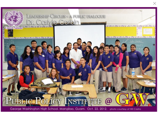 Intitut des Politique Publiques de Guam. Dr Carlyle Corbin & Students.