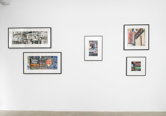Vue de l'exposition "Robert Cottingham. Fictions in the space betweenn", Galerie Georges-Philippe & Nathalie Vallois, Paris 2019. © Robert Cottingham Vue de l'exposition "Robert Cottingham. Fictions in the space betweenn", Galerie Georges-Philippe & Nathalie Vallois, Paris 2019. © Robert Cottingham