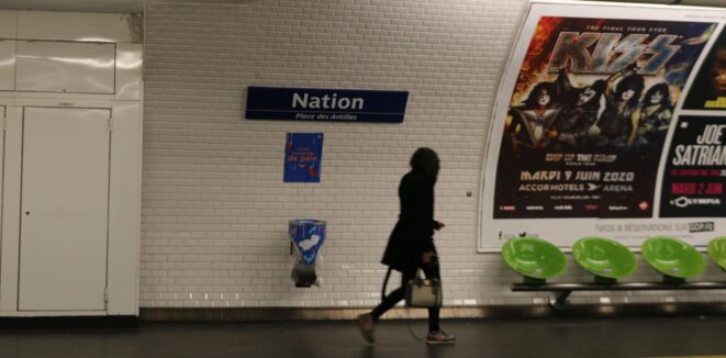 Station de métro Nation, ligne 9. Paris. © Mélodie Vidalain Station de métro Nation, ligne 9. Paris. © Mélodie Vidalain