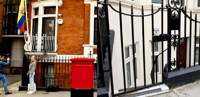 Left : Fresh red mail box. Right: basement flat, close to embassy. © BasicBlog_Collective Left : Fresh red mail box. Right: basement flat, close to embassy. © BasicBlog_Collective