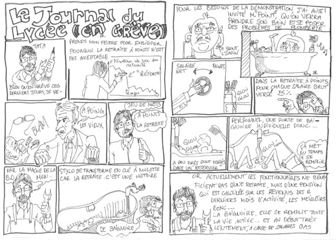 La retraite à point en bandes dessinées