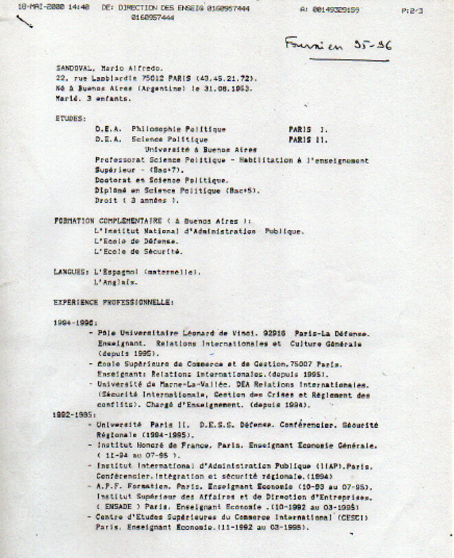 CV Sandoval 1 CV Sandoval 1
