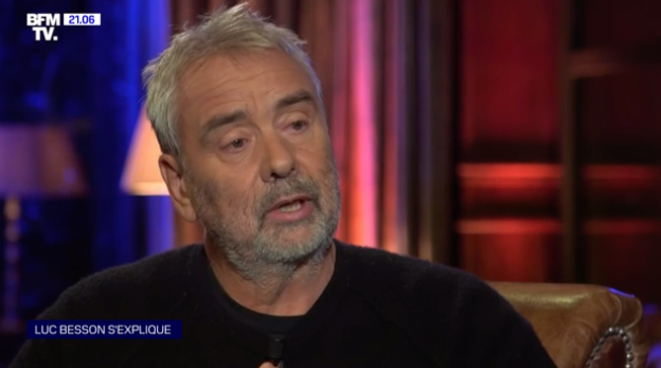 Luc Besson sur BFMTV le 8 octobre 2019. Luc Besson sur BFMTV le 8 octobre 2019.